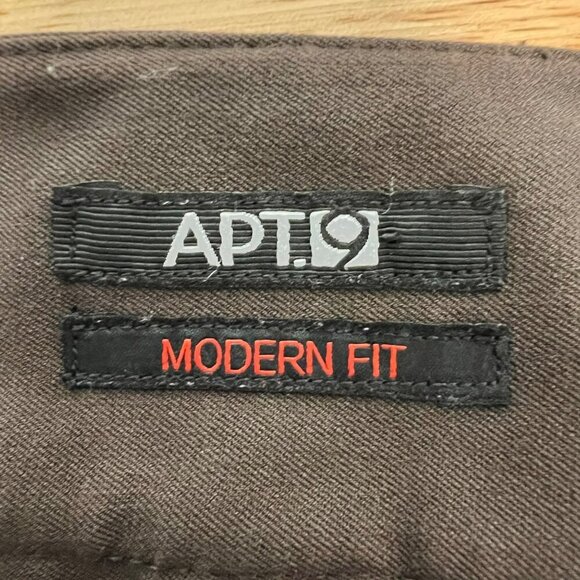 Apt.9 Women’s Modern Fit Dress Pants Mid Rise Brown Size 4 Pockets - Picture 8 of 9